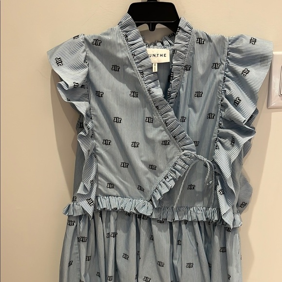 Munthe Blue Ruffled Dress - Picture 6 of 8